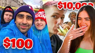 ROSE REACTS TO SIDEMEN $10,000 VS $100 HOLIDAY!