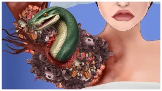 ASMR Remove Worm & Snake Armpit Infected | Deep Cleaning Animation | Universe ASMR