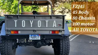 Land Cruiser FZJ45 has 80 chassis and 4.7L V8 One of a kind