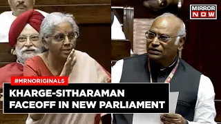 Kharge Speech in Rajya Sabha | Faceoff With FM Sitharaman | Women's Reservation Bill | Parliament