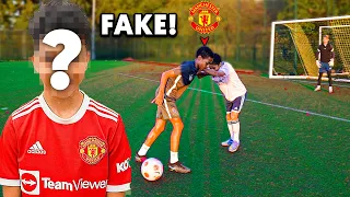 I Challenged FAKE Kid Ronaldo to a Football Competition..