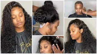 How to Glue The Front and Back of Your Lace front wig 😍| LACE MELT ADHESIVE 😍|