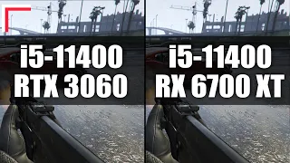 i5-11400+RTX 3060 vs i5-11400+RX 6700 XT — Test in 10 Games! [1080p, 1440p, 4K]