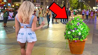 BUSHMAN PRANK: SCARING EVERYONE IN SPAIN !!!