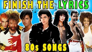 Finish The Lyrics 80s Songs - 80s Song Quiz - Lyrics Challenge