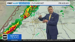 Rainy Friday & weekend on the way for North Texas
