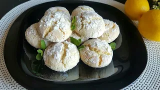 Moroccan BISCUITS with lemon, only with 1 egg they melt in the mouth. quick and easy recipe