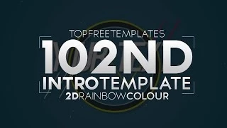 FREE Intro Template: 2D Rainbow Colours #102 w/ Tutorial