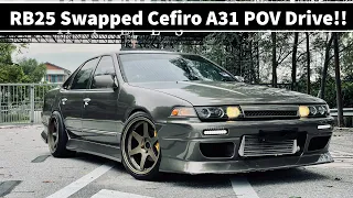 RB25 Swapped Cefiro A31 POV Drive *Turbo Sounds!* (EP #3)
