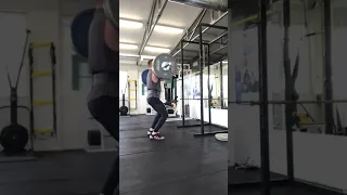 Hang Clean and Jerk Doubles with 100kg