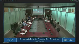 Community Benefits Protocol Sub-Committee - May 28, 2024