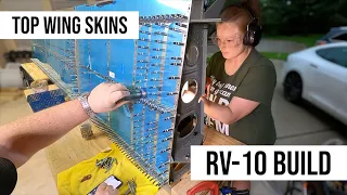 Van's Aircraft RV-10 Build: Top Wing Skins #wings #plane