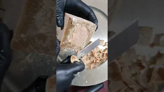 ASMR Soap Carving. Aleppo Soap. Relaxing Sounds. (No talking) N055