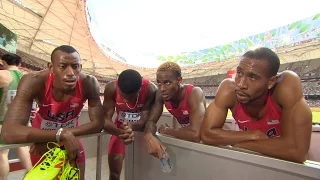 WCH 2015 Beijing - Team USA 4x400m Relay Mean Heat 2