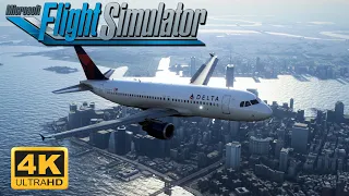 (4K) Microsoft Flight Simulator 2020 - INSANE GRAPHICS IN NEWYORK - MAX SETTINGS - A320 Landing