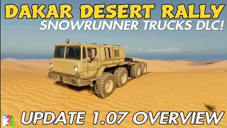 DAKAR DESERT RALLY - SnowRunner Trucks DLC & Update 1.07 Overview