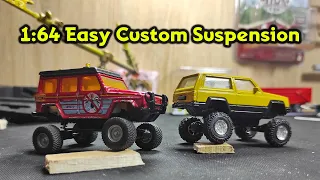 How to make easy articulated suspension (for diecast models)