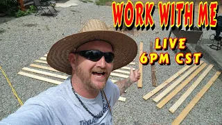 WORKING ON THE TINY HOUSE LIVE |tiny house, homesteading, off-grid, cabin build, DIY, HOW TO sawmill