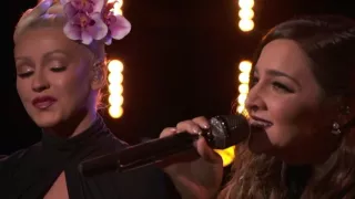 The Voice 2016 Alisan Porter and Christina Aguilera   Finale  'You've Got a Friend'