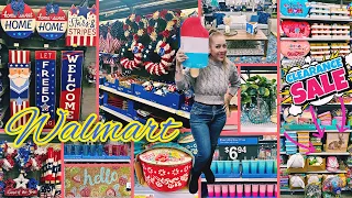 👑🛒🔥All New Huge Walmart Clearance Shop With Me!! 4th of July Home Decor 2024 and More!!👑🛒🔥♥️🤍💙