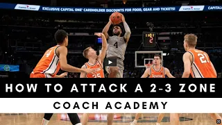 ATTACKING a 2 -3 zone | #HoopStudyHuddle