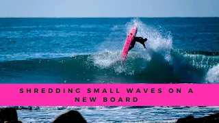 Shredding Small Waves on a NEW BOARD! | Macski Waveskis