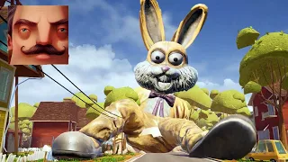 Hello Neighbor - My New Neighbor BIG Lucky Rabbit (Dark Deception) Act 2 Hole Gameplay