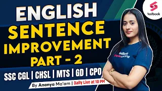 Sentence Improvement for SSC | Part - 2 | SSC English With Tricks By Ananya Ma'am