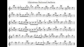 Tutorial on Ukrainian National Anthem, arranged Calum Galleitch