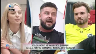 Andrei vs Aya! Conflictul lui cu Marinescu ameninta dragostea! Aya si Andrei vs Marinescu si Maria!