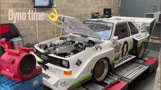 1001hp Audi quattro S1E2 Pikes Peak dyno video