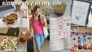 VLOG🤍🌷💌: days in my life, coffee shop, April wrap up, May TBR✨, Target run, reading vlog