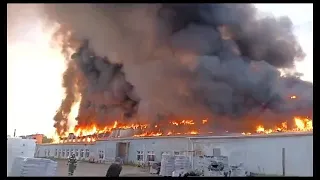 В Камешковском районе Владимирской области горел цех по производству пластика