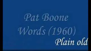 Pat Boone - Words (1960)