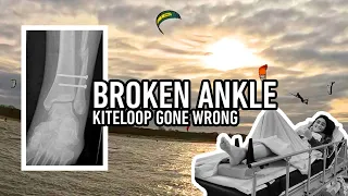 Kitegirl's daring kiteloop takes a twist! A broken ankle story of resilience and recovery.