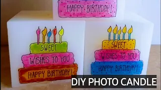 HOW TO PRINT PHOTO ON CANDLE | HOW TO DECOPATCH CANDLES | DIY PHOTO CANDLE