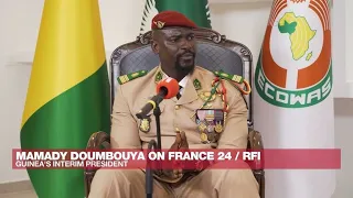 Guinean transitional president Mamady Doumbouya: 'We want to give power back to Guineans'