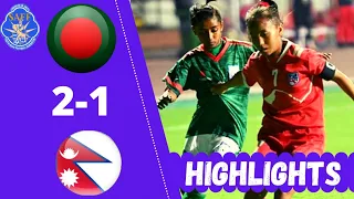 Bangladesh vs Nepal Match Highlights || saff u18 women's championship 2022