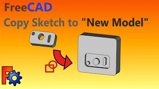 FreeCad Tutorial. How to Copy a Sketch from one Model to another Model (in different work space).