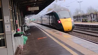 GWR green 802102 to London Paddington from Cardiff central passing through didcot parkway