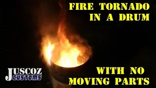 fire tornado drum