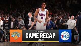 2024 NBA Playoffs: Maxey scores 7 POINTS IN 15 SECONDS to FORCE Game 6 vs. Knicks | CBS Sports