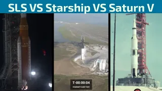 Space Launch System vs Starship vs Saturn V | Launch Comparison