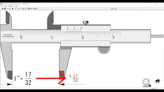 COMO MEDIR CON UN PIE DE REY O VERNIER EN FRACCIONES DE PULGADA  + SIMULADOR + AUTO EVALUACIÓN