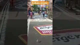 Kolkata streets #shorts #trending #navratri #durgapuja #alpona #rangoli #street #kolkata #pooja