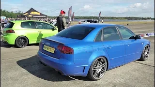 Volkswagen Golf R with Audi RS3 Engine vs Audi A4 DTM Edition - Drag Race