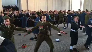 The Haka after the Anzac evening  ceremony - Menin Gate