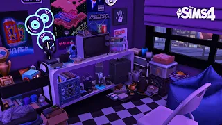 사이버펑크🖥️ + 하이틴💜 (Cyberpunk + High teen)｜Sims4 Stop Motion Build｜심즈4 건축｜NO CC