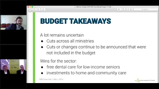 ONN Town Hall  Ontario Budget 2019