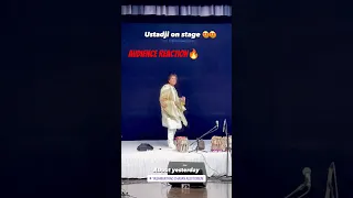 Audience Reaction ❤️‍🔥 on Entry of Ustad Zakir Hussain Ji #tabla #ustadzakirhussain